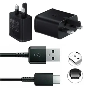 Official Samsung 15W Type-C Fast Charger Power Adapter (with USB-C to USB Cable)